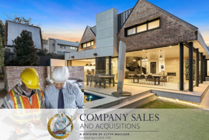 Residential Building Company Business for Sale North Island