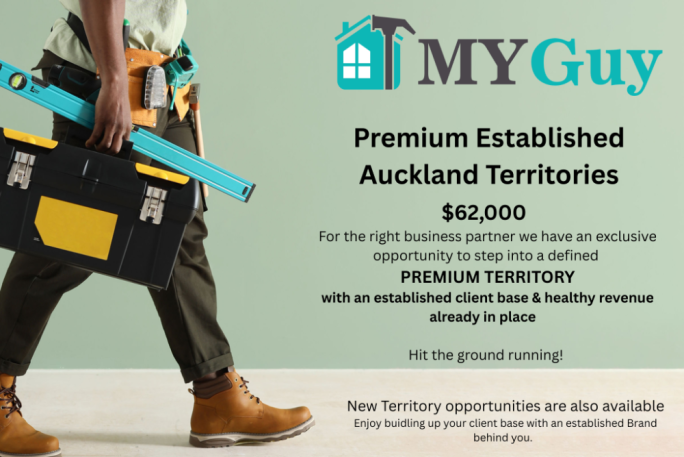 Established MYGuy Territories  Franchise for Sale Auckland 