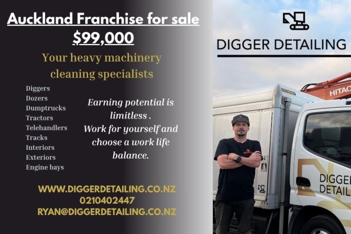 Heavy Machinery Cleaning Business Opportunity for Sale Auckland South East & Waikato