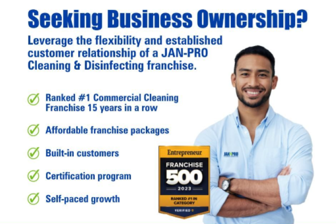 Jan-Pro Cleaning Franchise for Sale Wellington